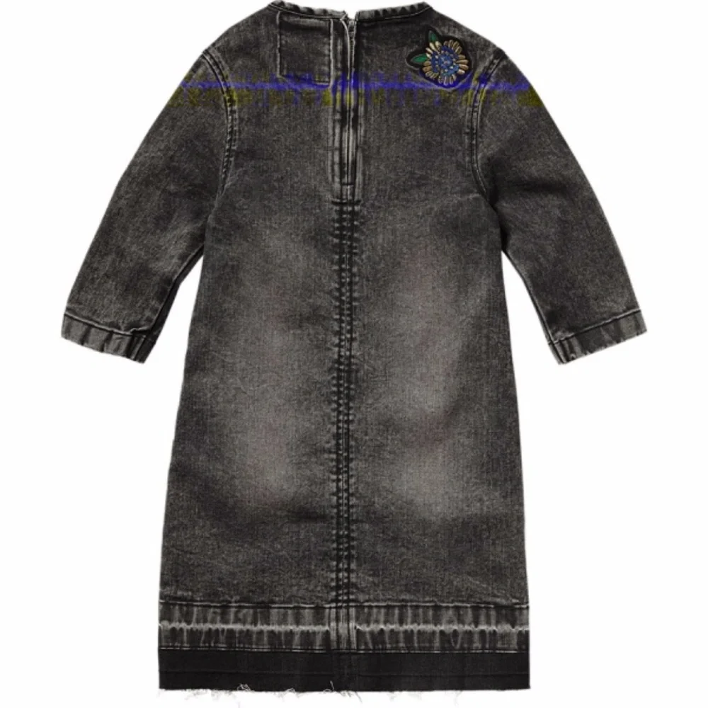 Vingino denim tunic dress Paigy black sz 8/128 New